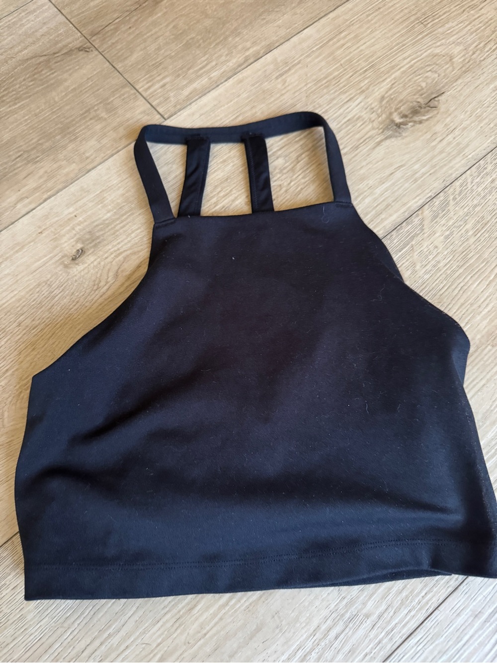 Gilly Hicks Black Strappy Crop Tank